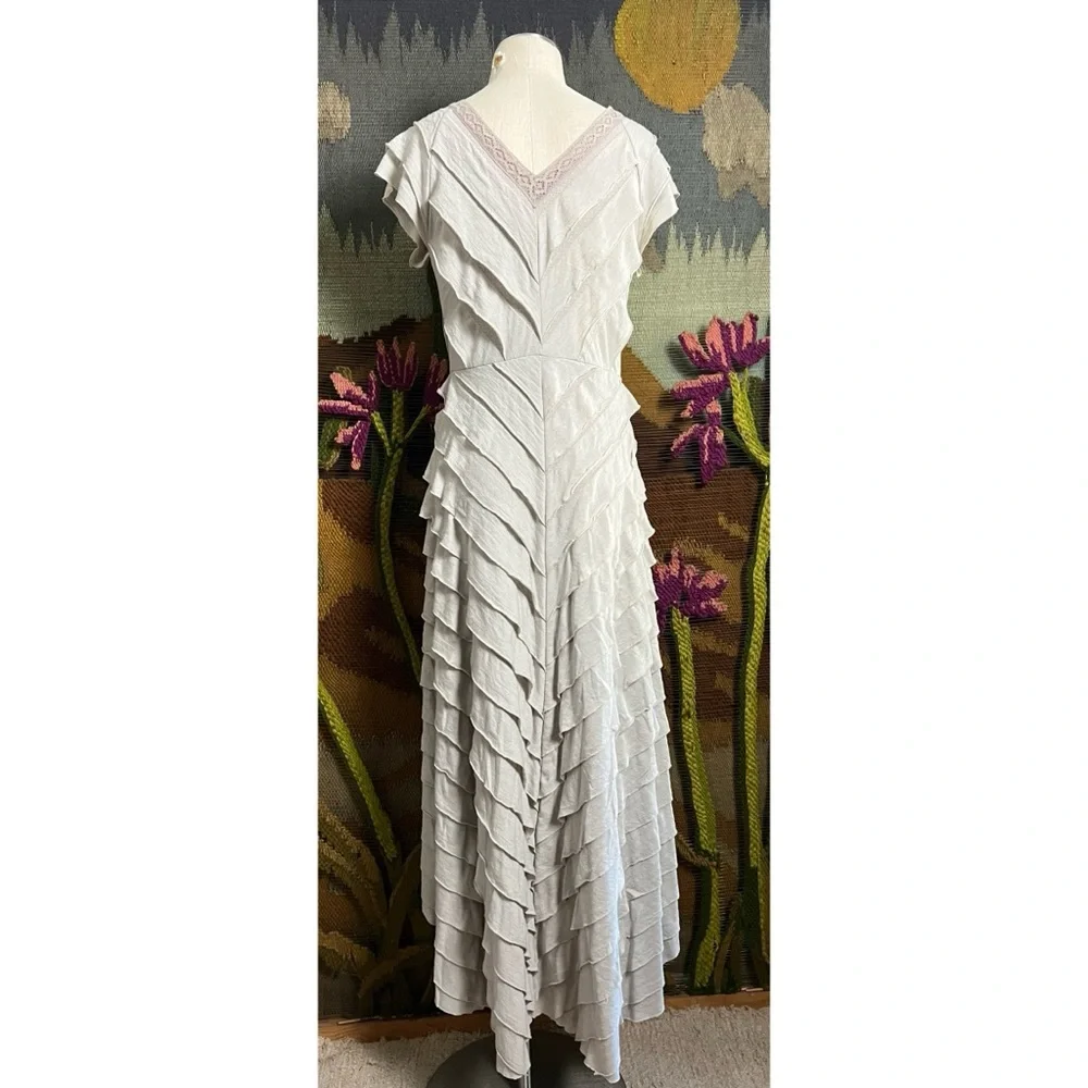 Free People Ruffle Midi Dress M - Picture 4 of 12